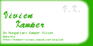 vivien kamper business card